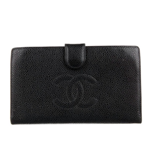 CHANEL Handbags - CHANEL “French Purse” Black Wallet